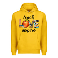 Lemon teach love inspıre Premium Hoodie - JahusDesignShop