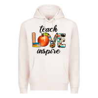 Pale Pink teach love inspıre Premium Hoodie - JahusDesignShop