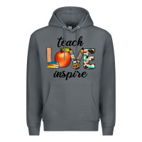 Rock teach love inspıre Premium Hoodie - JahusDesignShop