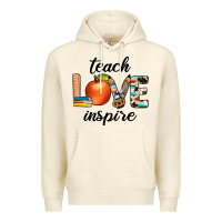 Sandshell teach love inspıre Premium Hoodie - JahusDesignShop