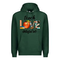 Sports Green teach love inspıre Premium Hoodie - JahusDesignShop
