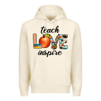 Tofu teach love inspıre Premium Hoodie - JahusDesignShop