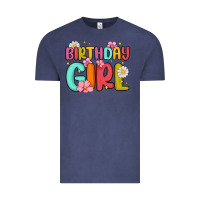 Vintage Denim birthday girl Vintage Tee - MaliasSmallBusiness