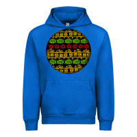 Cobalt african masks round earrings Urban Hoodie - BundleAndBundleShop