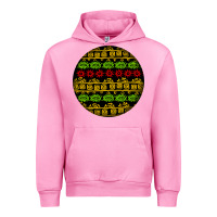 Fuchsia Pink african masks round earrings Urban Hoodie - BundleAndBundleShop