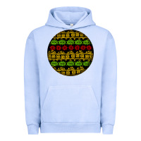 Pigment Grape Ice african masks round earrings Urban Hoodie - BundleAndBundleShop