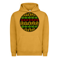 Pigment Peanut Butter african masks round earrings Urban Hoodie - BundleAndBundleShop