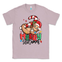 Lilac merry slothmas Classic Tee - MaliasSmallBusiness