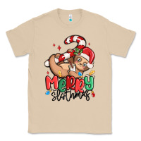 Mushroom merry slothmas Classic Tee - MaliasSmallBusiness