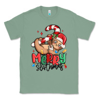 Sage merry slothmas Classic Tee - MaliasSmallBusiness
