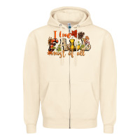 Sandshell I love Fall most of Fall Zipper Hoodie - NancyCooperArtShop