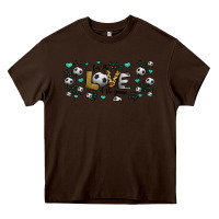 Chocolate Brown for the love of the game soccer Heavy Core Tee - Jasminsmagicworld