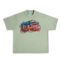 Oil Green American babe Urban Heavy Tee - NancyCooperArtShop