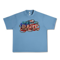 Pebble Blue American babe Urban Heavy Tee - NancyCooperArtShop