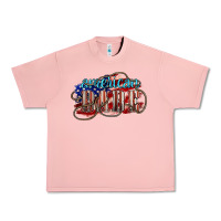 Salmon American babe Urban Heavy Tee - NancyCooperArtShop