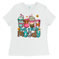 White just a little moody coffee cups Ladies Tee - Jasminsmagicworld
