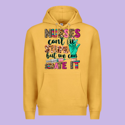 Cowgirl Nurses Can't Fix Stupid Premium Hoodie Designed By Cowgirlartshop