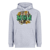 Heather Grey Aztec Mom Mother's Day Heavyweight Hoodie - CowGirlArtShop