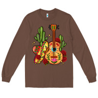 Chestnut mexican guitar Long Sleeve Tee - LillyAllenDesigns