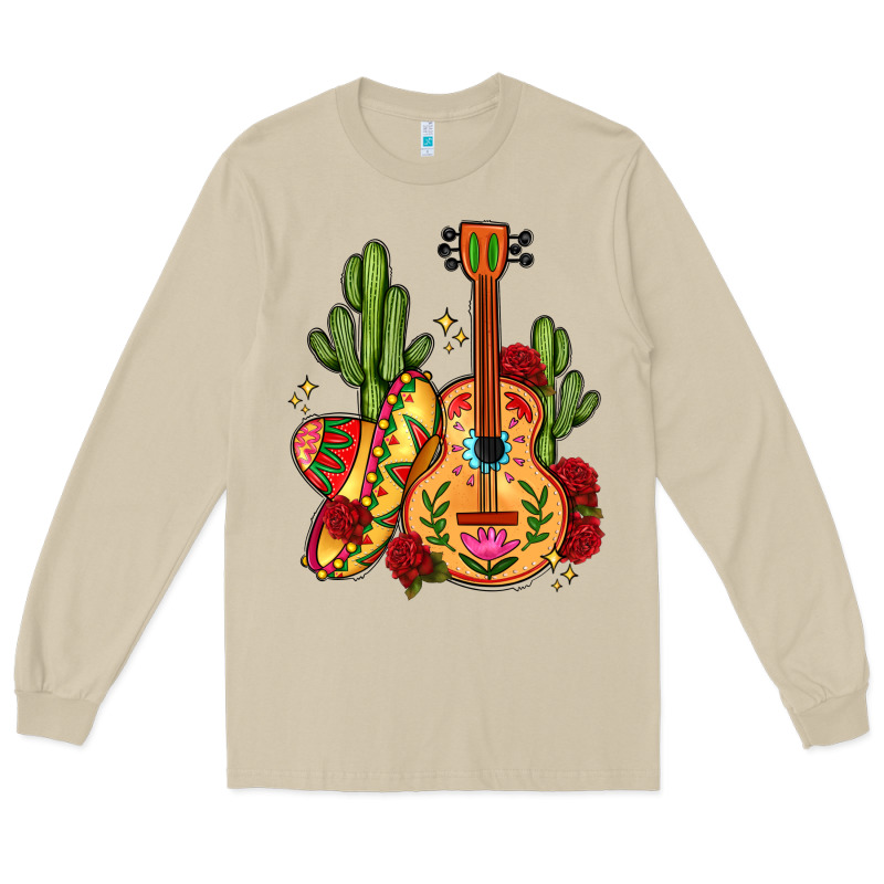 Mexican Guitar Long Sleeve Tee by LillyAllenDesigns | Teevron