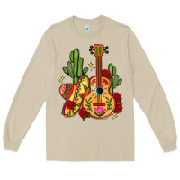 Mushroom mexican guitar Long Sleeve Tee - LillyAllenDesigns