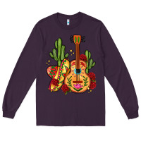 Plum mexican guitar Long Sleeve Tee - LillyAllenDesigns