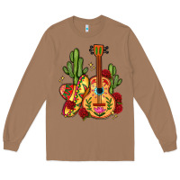 Toasted Coconut mexican guitar Long Sleeve Tee - LillyAllenDesigns