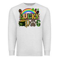 Oatmeal Heather Lucky dog St. Patrick's Day Premium Sweatshirt - CowGirlArtShop