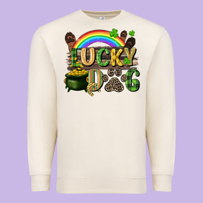 Lucky Dog St. Patrick's Day Premium Sweatshirt Designed By Cowgirlartshop