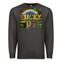 Smoke Lucky dog St. Patrick's Day Premium Sweatshirt - CowGirlArtShop