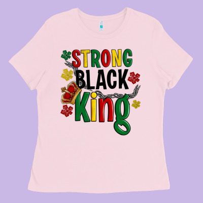 Strong Black King Ladies Tee Designed By Artiststas