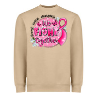 Mushroom breast cancer awareness we fight together Heavyweight Sweatshirt - LillyAllenDesigns