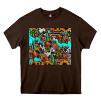 Chocolate Brown rodeo cowboy tumbler Heavy Core Tee - JahusDesignShop