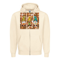 Sandshell Fall gnomes Zipper Hoodie - NancyCooperArtShop