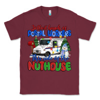 Burgundy jolliest bunch of postal workers this side of the Classic Tee - MaliasSmallBusiness