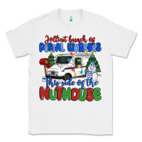 White jolliest bunch of postal workers this side of the Classic Tee - MaliasSmallBusiness