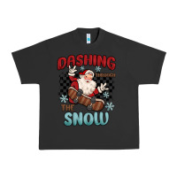 Pigment Black dashing through the snow Urban Heavy Tee - MaliasSmallBusiness