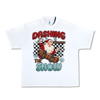 White dashing through the snow Urban Heavy Tee - MaliasSmallBusiness