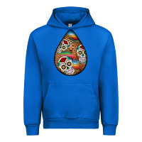 Cobalt mexican teardrop  2 Urban Hoodie - BundleAndBundleShop