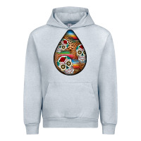 Heather Grey mexican teardrop  2 Urban Hoodie - BundleAndBundleShop