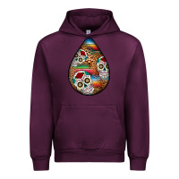 Mauve Wine mexican teardrop  2 Urban Hoodie - BundleAndBundleShop