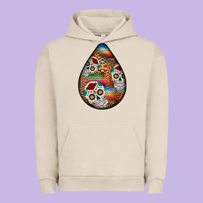 Mexican Teardrop  2 Urban Hoodie Designed By Bundleandbundleshop