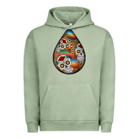 Pigment Oil Green mexican teardrop  2 Urban Hoodie - BundleAndBundleShop