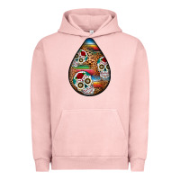 Pigment Salmon mexican teardrop  2 Urban Hoodie - BundleAndBundleShop