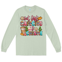 Matcha but first cafecito y chisme Long Sleeve Tee - LillyAllenDesigns
