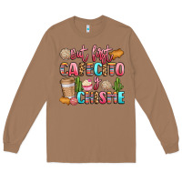 Toasted Coconut but first cafecito y chisme Long Sleeve Tee - LillyAllenDesigns