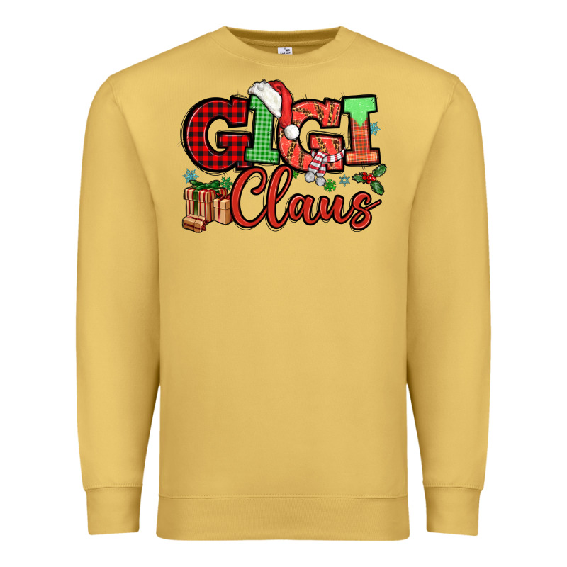 Gigi Claus Christmas Mother's Day Premium Sweatshirt by HowdyJamesFarm | Teevron