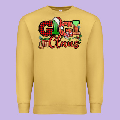 Gigi Claus Christmas Mother's Day Premium Sweatshirt Designed By Howdyjamesfarm