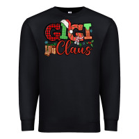 Black Gigi claus christmas mother's day Premium Sweatshirt - HowdyJamesFarm