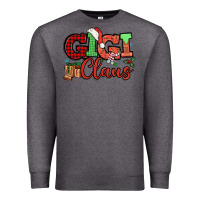 Charcoal Heather Gigi claus christmas mother's day Premium Sweatshirt - HowdyJamesFarm
